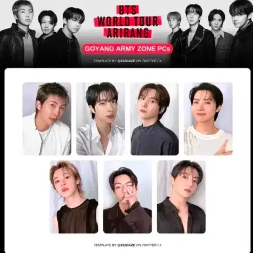 [BUNJANG] BTS Arirang Goyang Photocard Set / 방탄소년단 아리랑 고양 포토카드 7장 세트