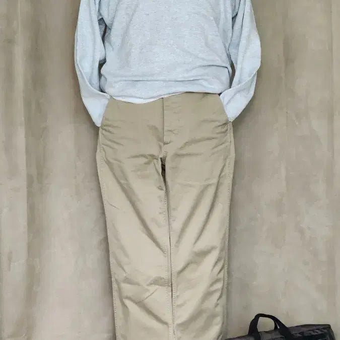 [BUNJANG] 90s Vintage Fruit of the Loom Melange Grey Sweatshirt XL / 90s 빈티지 USA 프룻오브더룸 멜란지 그레이 스웨트셔츠 XL