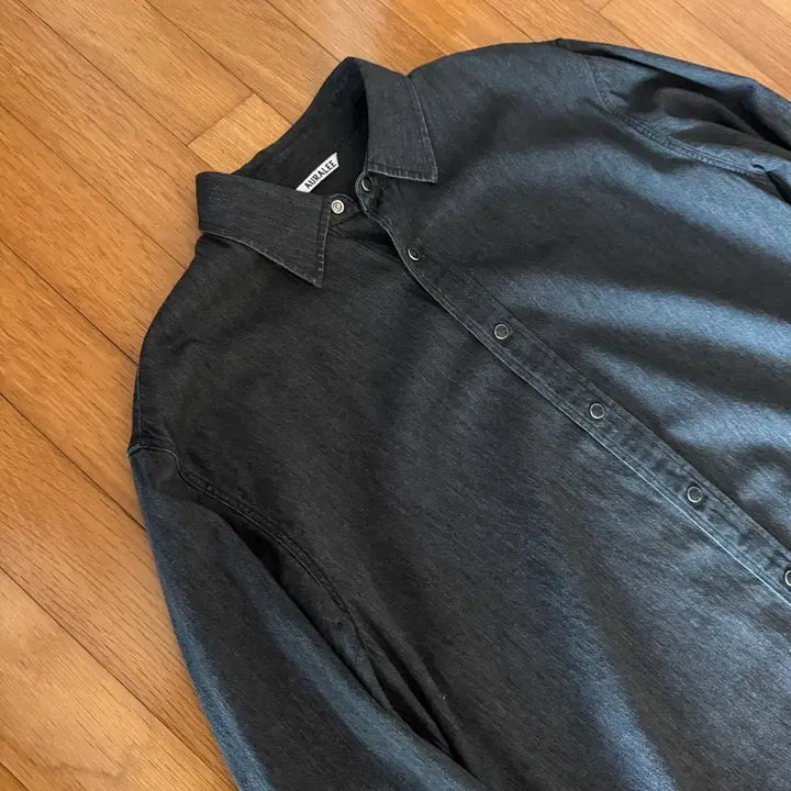 [SOLD OUT] 24ss 오라리 셀비지 슈퍼라이트 데님 셔츠 5
