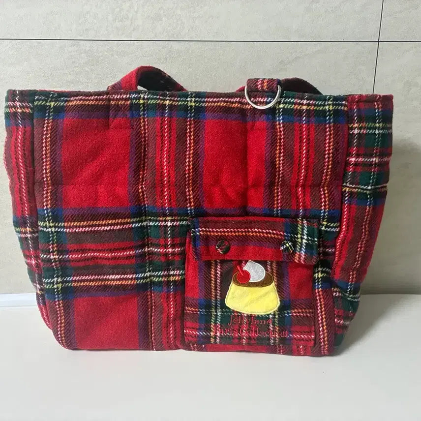 [BUNJANG] Jelly Land Check Bobusang Bag Paris Collection / 젤리랜드 체크보부상 가방 파리컬렉션 단종가방