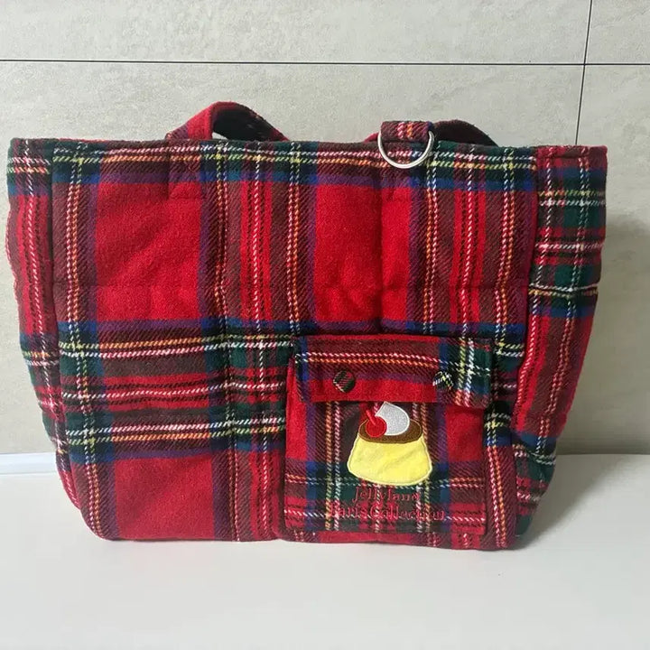 [BUNJANG] Jelly Land Check Bobusang Bag Paris Collection / 젤리랜드 체크보부상 가방 파리컬렉션 단종가방