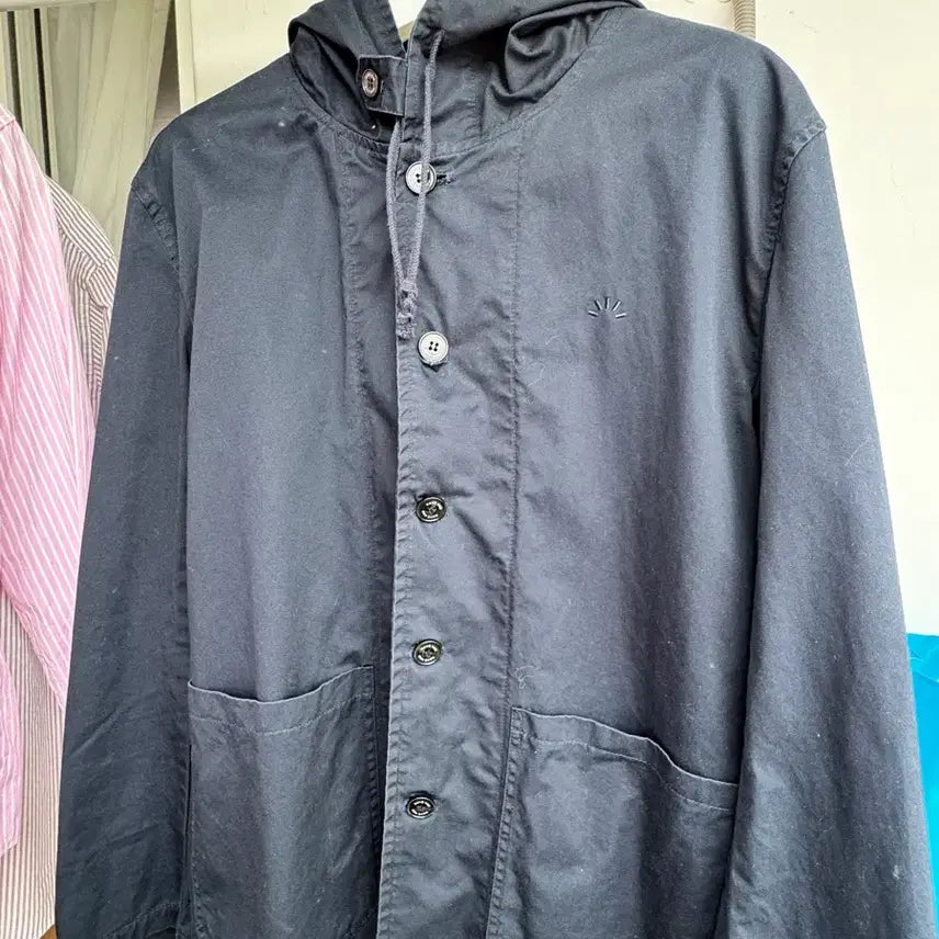 [BUNJANG] Havehad City Cotton Hooded Jacket Navy Size 2 / Havehad 시티 코튼 후드자켓 2사이즈 네이비