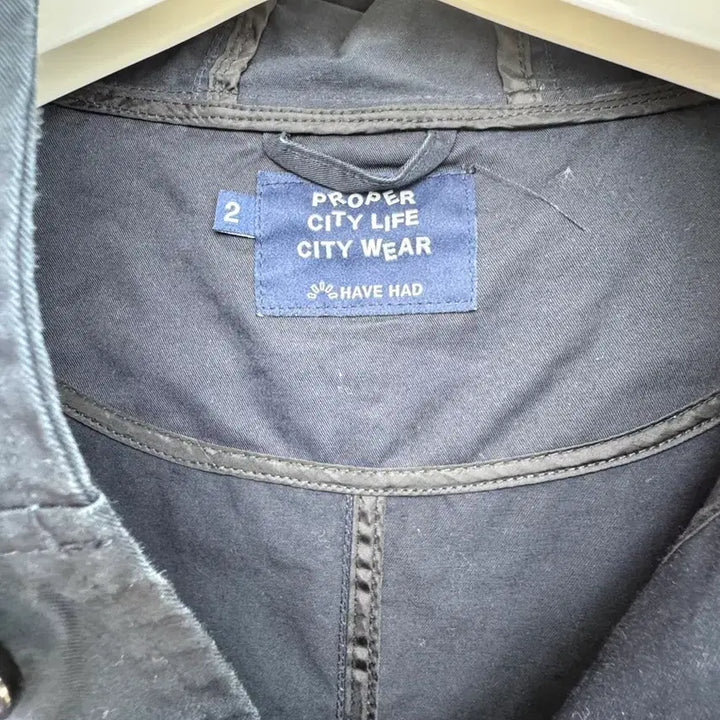 [BUNJANG] Havehad City Cotton Hooded Jacket Navy Size 2 / Havehad 시티 코튼 후드자켓 2사이즈 네이비