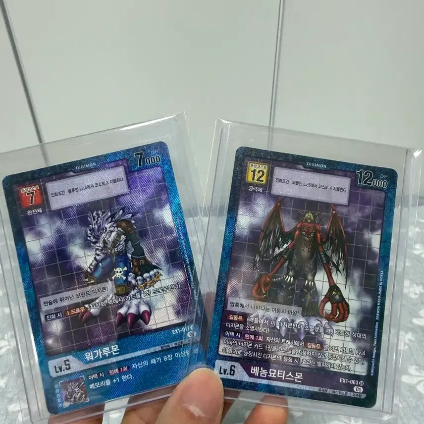[SOLD OUT] 디지몬카드ex1 워가루몬/베놈묘티스몬 패러렐
