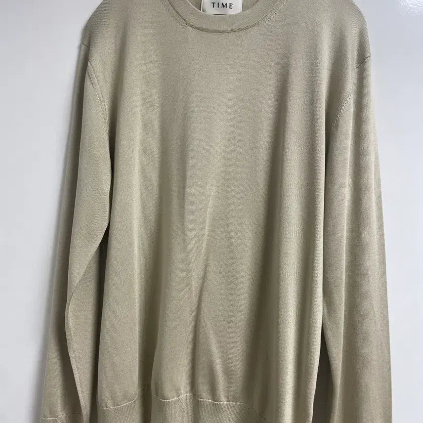 [BUNJANG] Time Homme Silk Knit Top (23SS) / 타임옴므 실크 니트 바닐라(23SS)