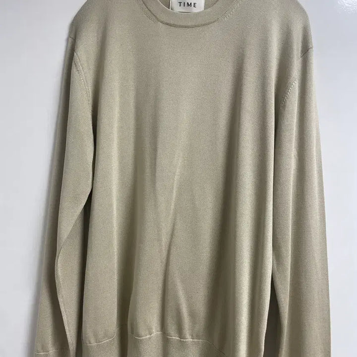 [BUNJANG] Time Homme Silk Knit Top (23SS) / 타임옴므 실크 니트 바닐라(23SS)
