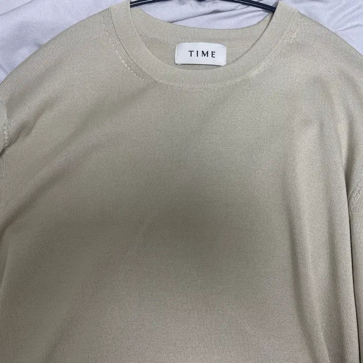 [BUNJANG] Time Homme Silk Knit Top (23SS) / 타임옴므 실크 니트 바닐라(23SS)