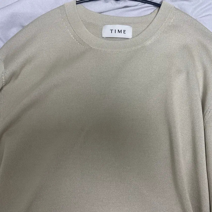 [BUNJANG] Time Homme Silk Knit Top (23SS) / 타임옴므 실크 니트 바닐라(23SS)