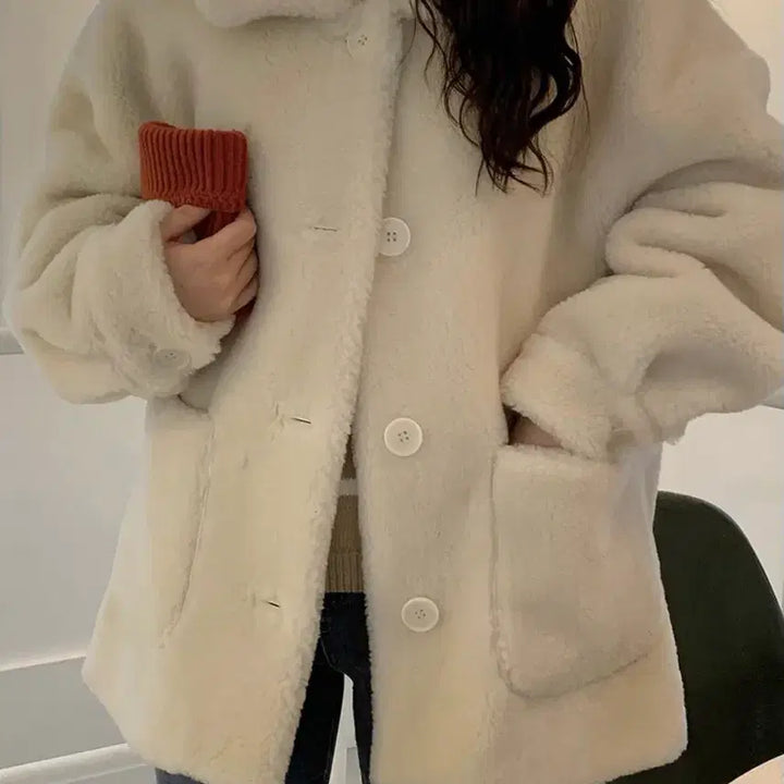 [BUNJANG] Withyun Minuet Wool Coat Ivory / 위드윤 미뉴에트 울 코트 아이보리