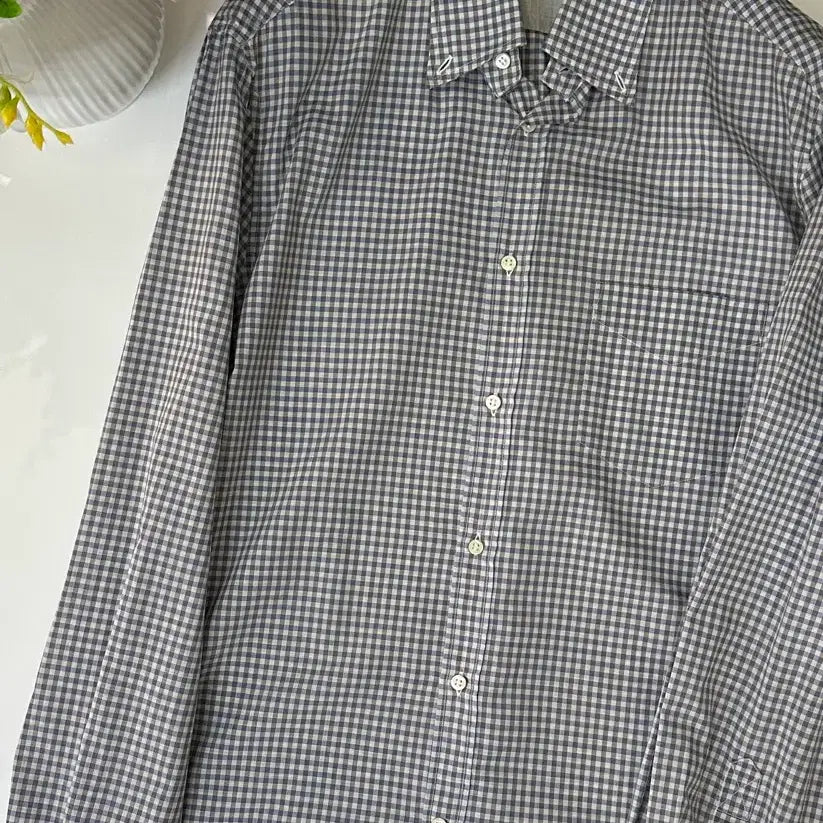 [BUNJANG] Brunello Cucinelli Brown Check Cotton Shirt / 브루넬로 쿠치넬리 브라운 체크 코튼셔츠