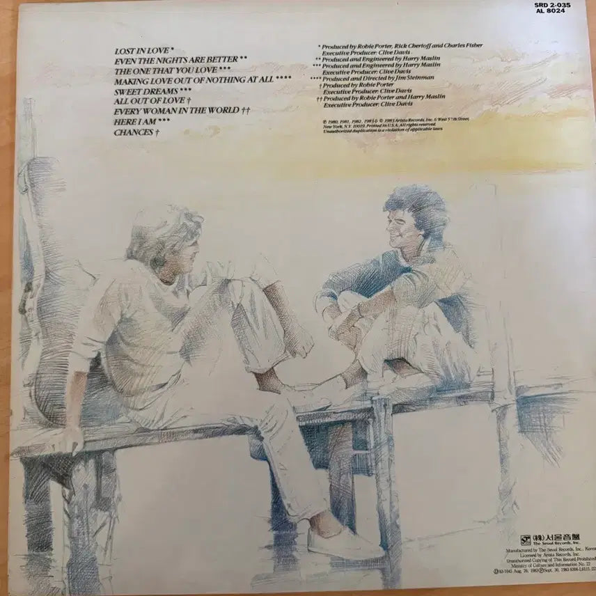 [BUNJANG] Air Supply Best Album LP / Ain supply lp