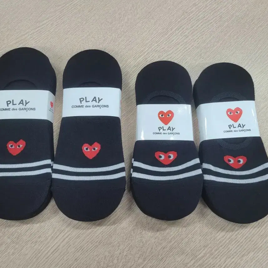 [BUNJANG] Comme des Garcons Black Ankle Socks (10 Pairs) / 꼼데가르송 블랙 덧신 양말 10켤레