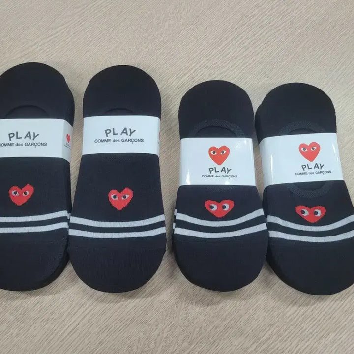 [BUNJANG] Comme des Garcons Black Ankle Socks (10 Pairs) / 꼼데가르송 블랙 덧신 양말 10켤레