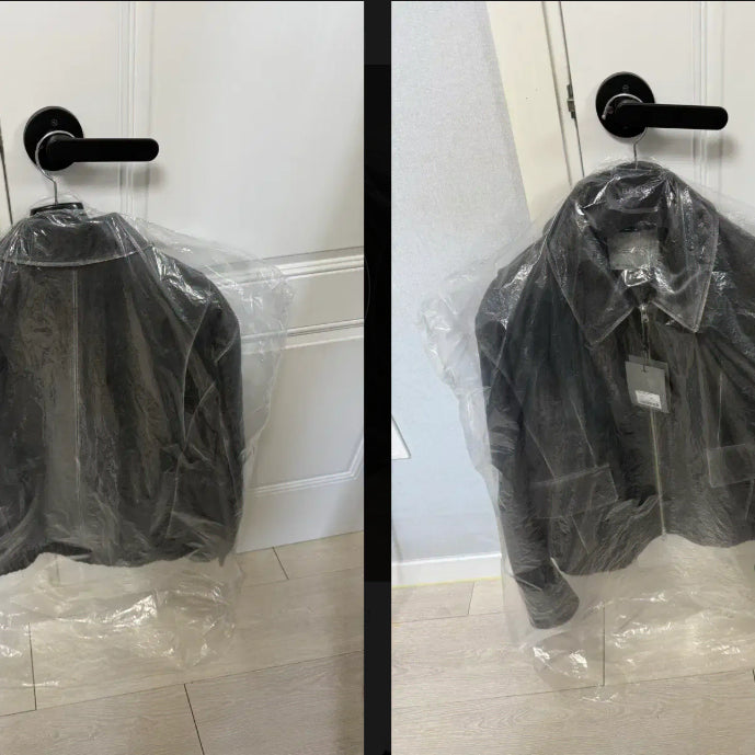 [BUNJANG] Belier Diagonal Leather Blouson - Vintage Gray / 105)벨리에 다이에그널 레더 블루종 - 빈티지 그레이 판매