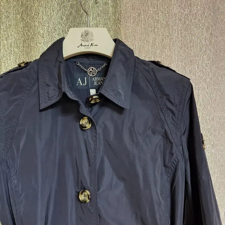 [BUNJANG] Giorgio Armani Jeans Navy Trench Coat Size 38 / 아르마니진 네이비 바바리코트 38사이즈