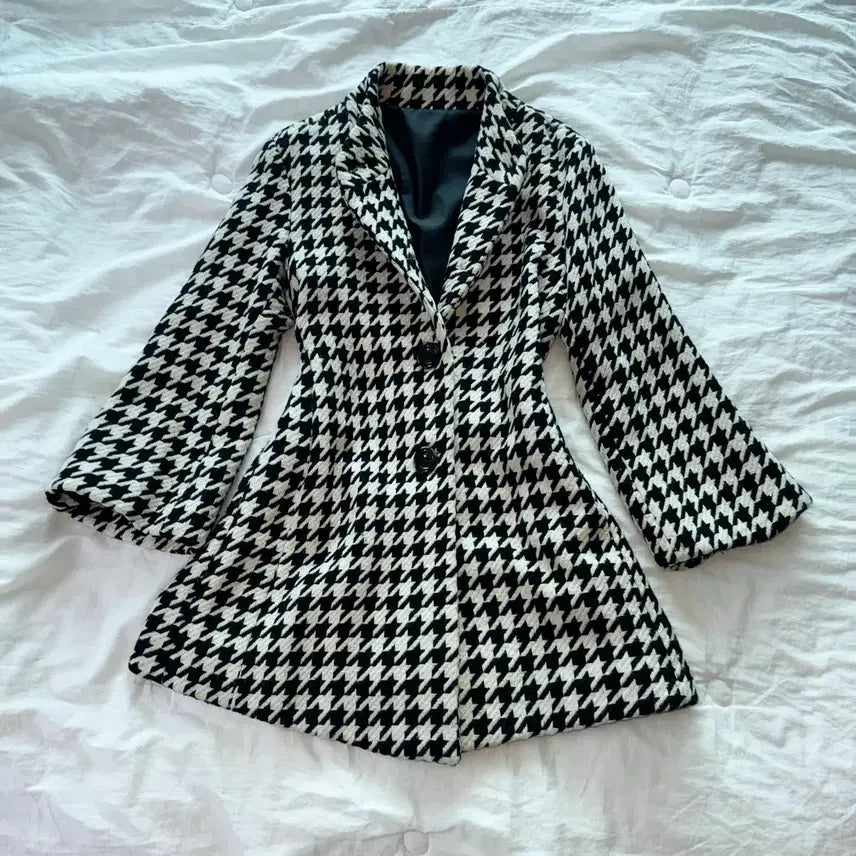 [BUNJANG] Vintage Y2K Pattern Coat / 패턴 코트 빈티지 y2k 구제 캐주얼 긱시크 일본빈티지 하구미 로맨틱고딕