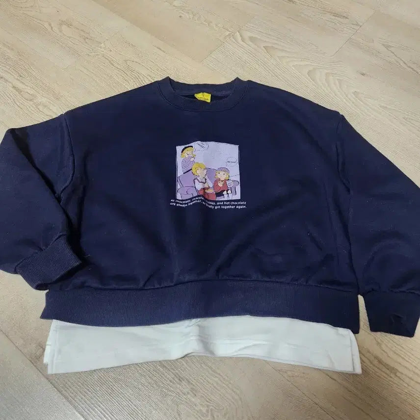 [BUNJANG] E.Land Navy Junior Sweatshirt Size 150 / 이랜드 맨투맨 150