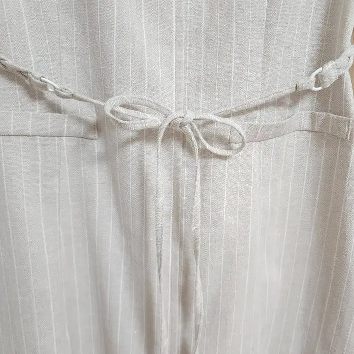 [SOLD OUT] 24SS 잇미샤) 스퀘어넥 벨티드 린넨 원피스