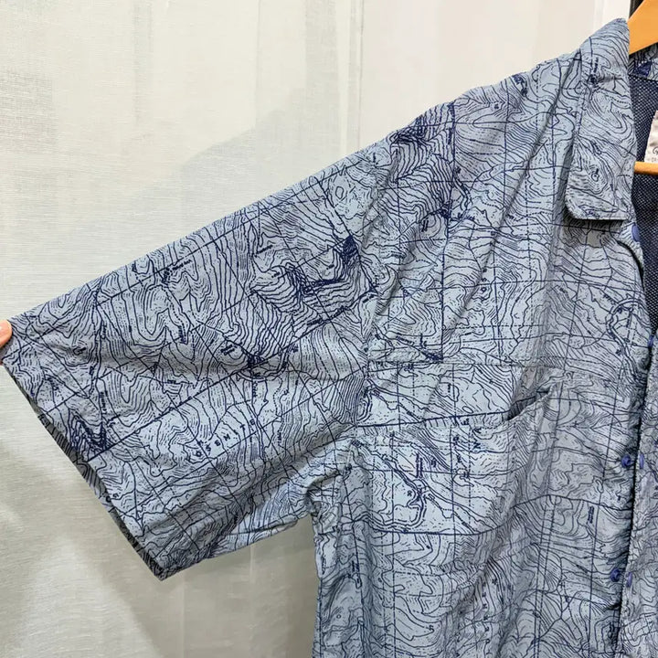[BUNJANG] Gramicci Graphic Nylon Camp Shirt Set / 그라미치 그래픽 나일론 반팔셋업 세트 캠프셔츠 4387