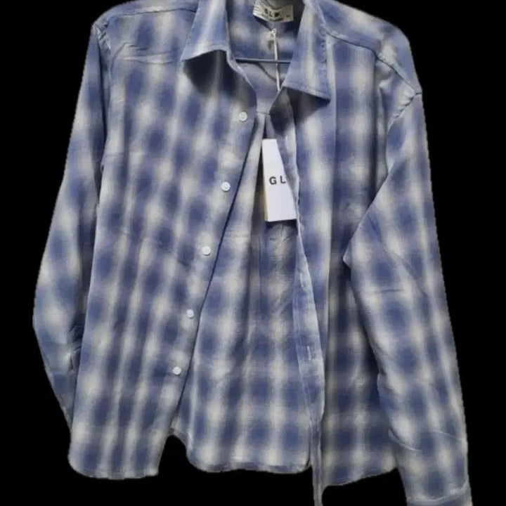 [BUNJANG] GLW Blue Check Shirt / GLW 블루 체크 셔츠