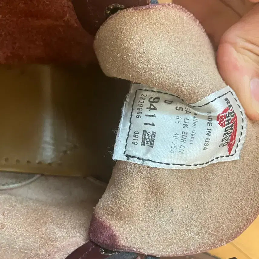 [SOLD OUT] 레드윙 벡맨 9411 블랙체리 (7.5D)