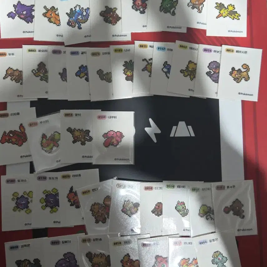 [BUNJANG] Pokemon Tteokbokki Seal Pixel Rare Seal / 포켓몬 띠부씰 픽셀 레어씰 포함