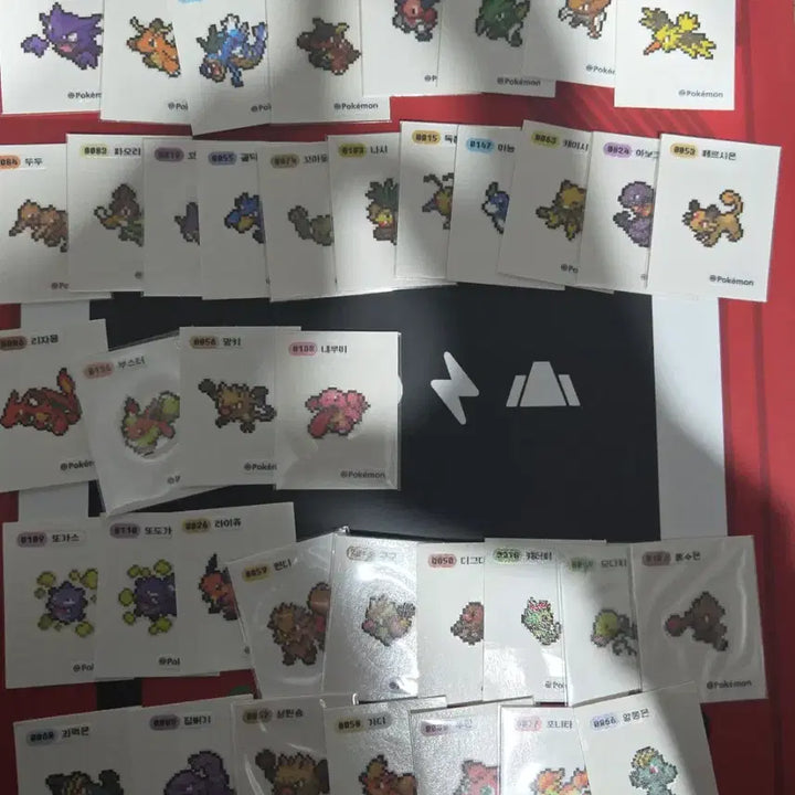 [BUNJANG] Pokemon Tteokbokki Seal Pixel Rare Seal / 포켓몬 띠부씰 픽셀 레어씰 포함