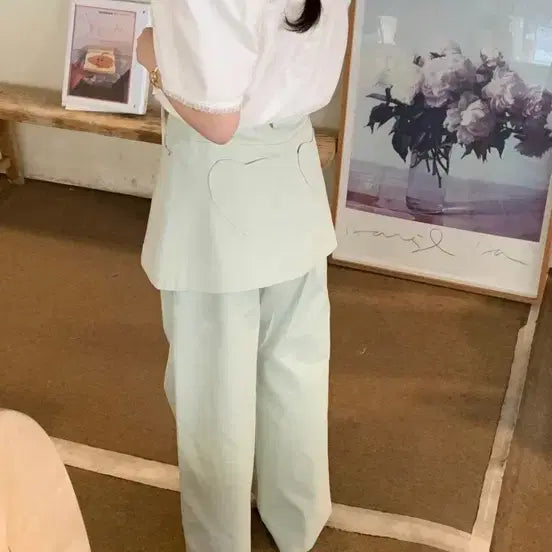 [BUNJANG] 바이씨니 제작 하트포켓랩pt 바지 / 바이씨니 제작 하트포켓랩pt 바지