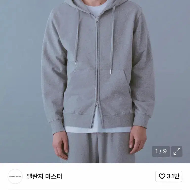 [SOLD OUT] 멜란지 마스터 후드집업 m사이즈