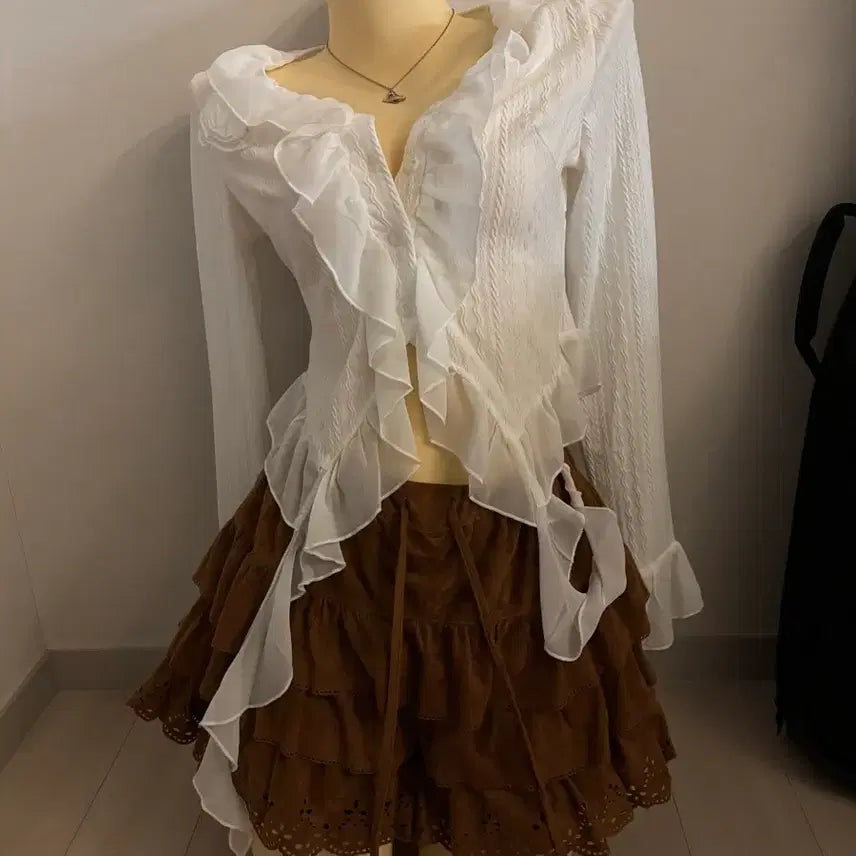 [BUNJANG] Grungy Western Bolero and Skirt Set / 웨스턴 그런지 코디 세트