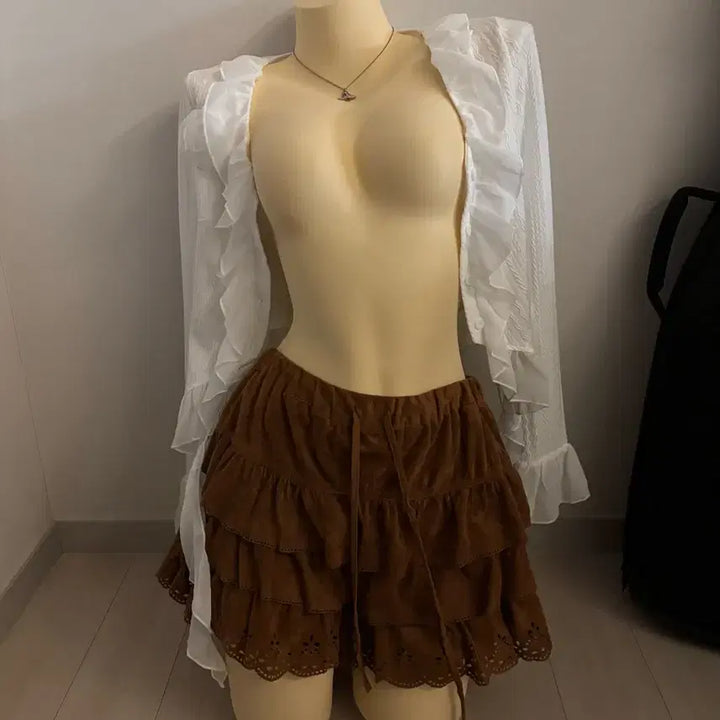 [BUNJANG] Grungy Western Bolero and Skirt Set / 웨스턴 그런지 코디 세트