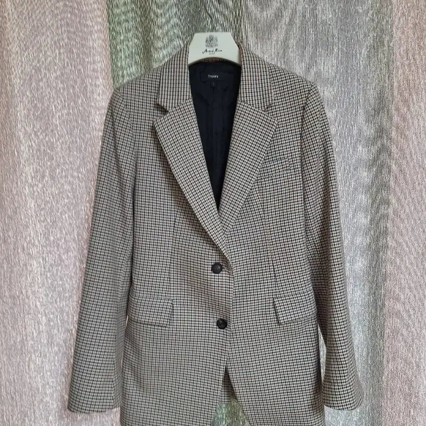 [BUNJANG] Theory Checkered Blazer Wool Blend / 띠어리 체크자켓 44/작은55