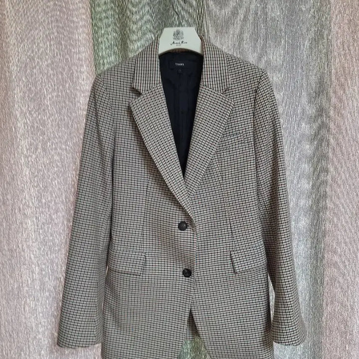 [BUNJANG] Theory Checkered Blazer Wool Blend / 띠어리 체크자켓 44/작은55
