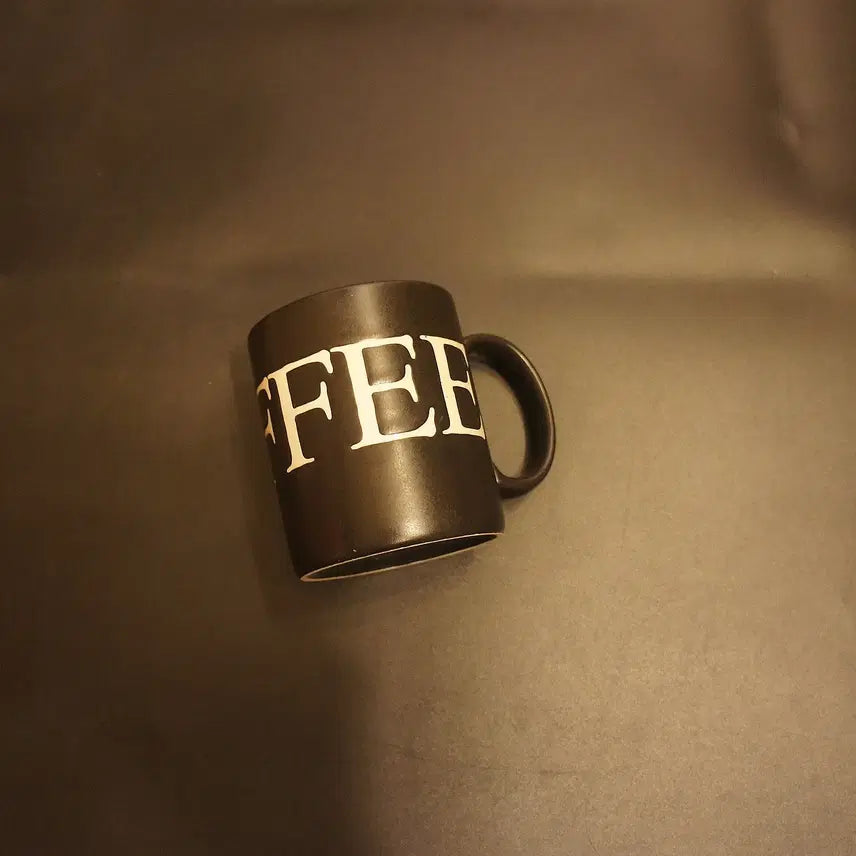 [BUNJANG] Vintage Black Coffee Mug Cup / 블랙 빈티지한 커피 머그컵 커피잔UU
