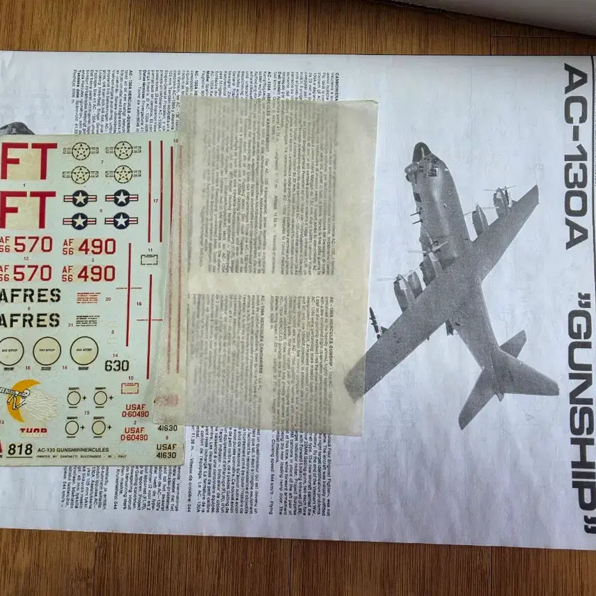 [BUNJANG] Italeri AC-130A Gunship 1/48 Scale Model Kit / 이탈레리 1/48 AC-130A 건쉽 미조립