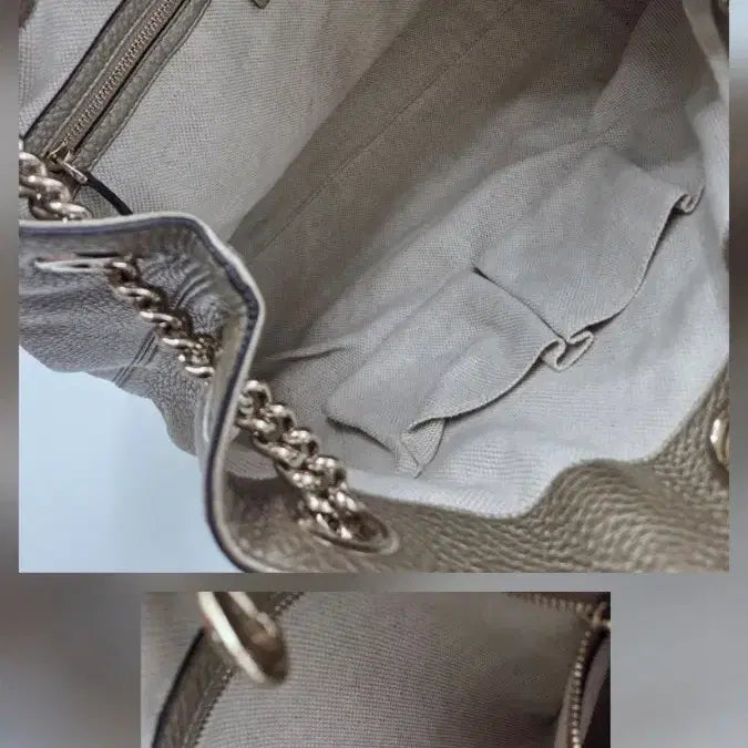 [BUNJANG] Gucci Soho Metallic Shoulder Bag / 구찌 소호 메탈릭 숄더백