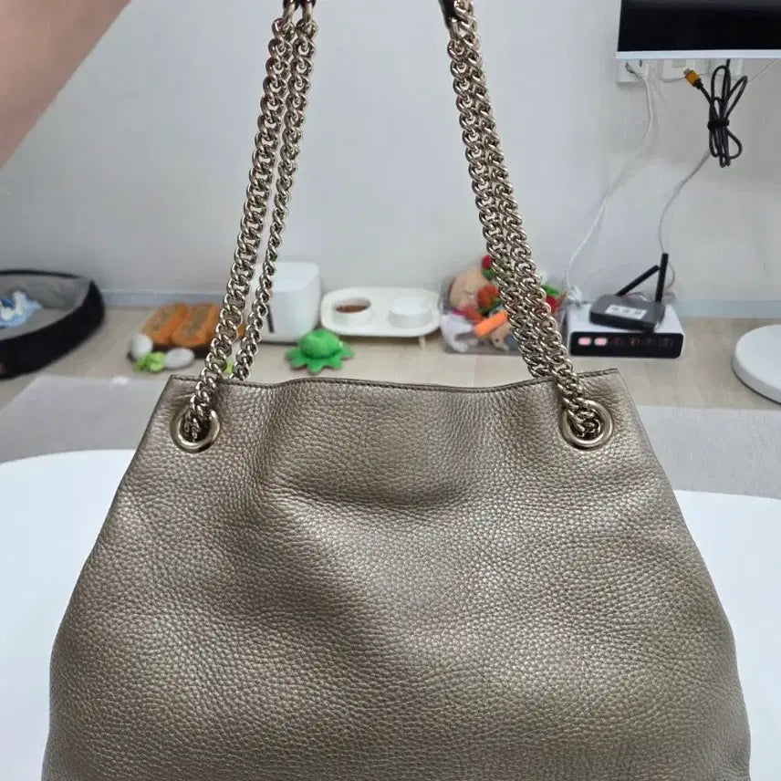 [BUNJANG] Gucci Soho Metallic Shoulder Bag / 구찌 소호 메탈릭 숄더백