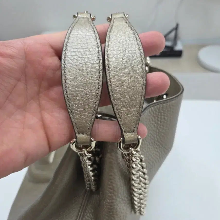 [BUNJANG] Gucci Soho Metallic Shoulder Bag / 구찌 소호 메탈릭 숄더백