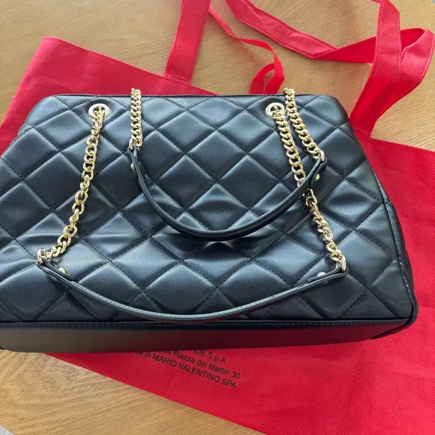 [BUNJANG] Valentino Ada Chain Shopper Bag / 발렌티노 숄더백 에이다 체인 쇼퍼백 블랙 보부상 가방 발렌티노마리오