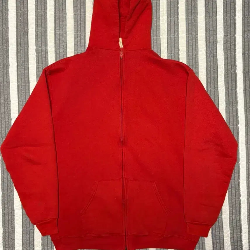 [BUNJANG] Russell 70s Vintage Faded Hooded Zip-Up / 70s 러셀 빈티지 후드 집업 레드 페이딩 좋은 개체