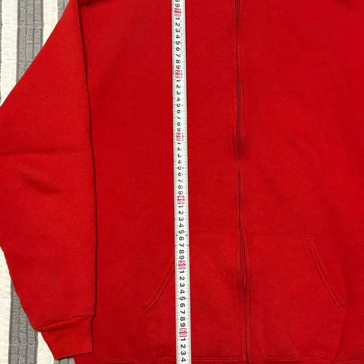 [SOLD OUT] 70s 러셀 빈티지 후드 집업 레드 페이딩 좋은 개체