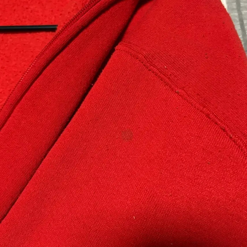 [SOLD OUT] 70s 러셀 빈티지 후드 집업 레드 페이딩 좋은 개체
