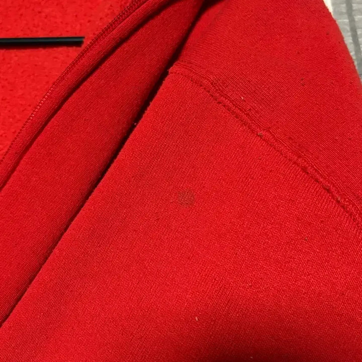 [SOLD OUT] 70s 러셀 빈티지 후드 집업 레드 페이딩 좋은 개체