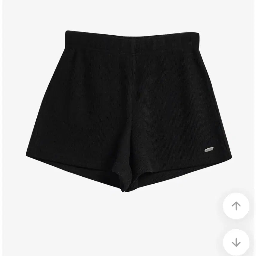 [BUNJANG] High-Waist Bending Shorts Black / 새상품 니트 하이웨스트 밴딩 숏팬츠 블랙