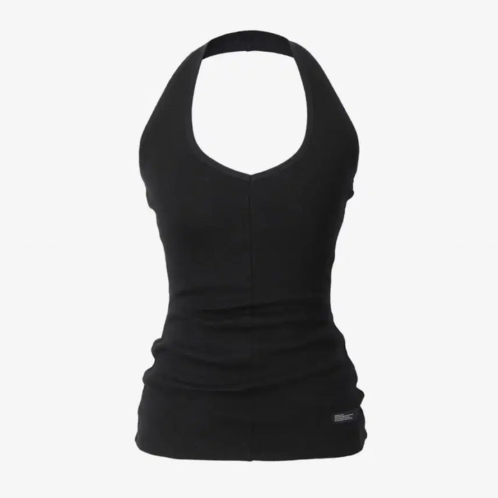 [BUNJANG] INEGI Tactile Halter Sleeveless Black / 이네기 Tactile Halter Sleeveless 블랙