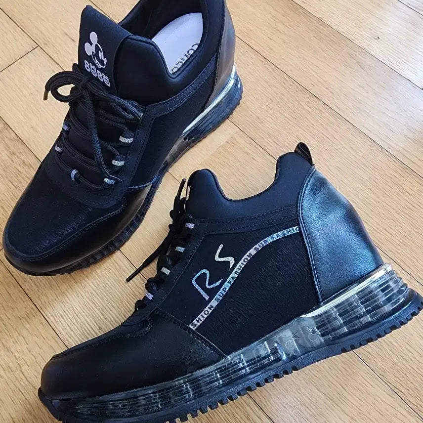 [BUNJANG] Unworn 7cm Platform Sneakers - Black / 미착용) 7cm 키높이 운동화 240 블랙