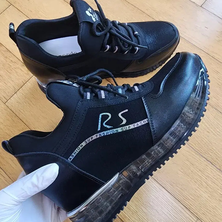 [BUNJANG] Unworn 7cm Platform Sneakers - Black / 미착용) 7cm 키높이 운동화 240 블랙
