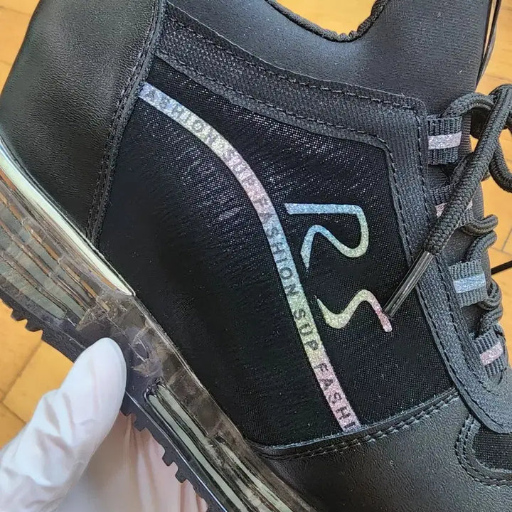 [BUNJANG] Unworn 7cm Platform Sneakers - Black / 미착용) 7cm 키높이 운동화 240 블랙