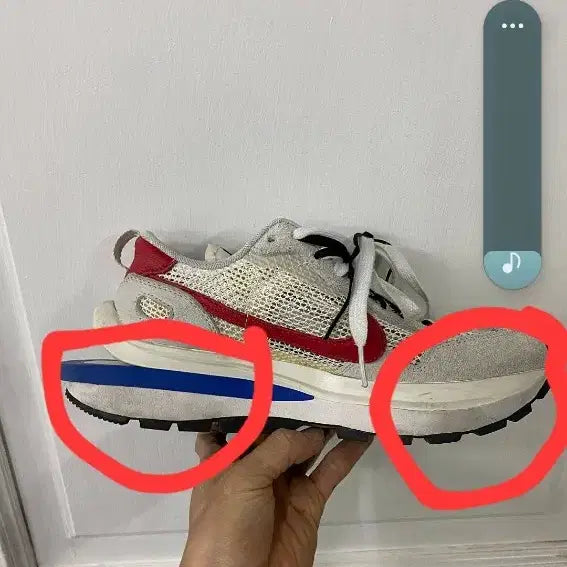 [BUNJANG] Nike Sacai Royal Fuchsia Sneakers / 나이키사카이 로얄푸시아 250