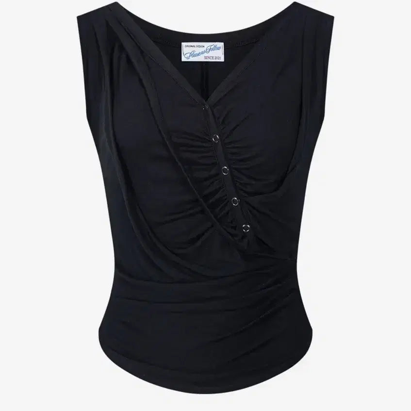 [BUNJANG] (새상품)플리즈노팔로우 Deba Sleeveless Top (Black) / (새상품)플리즈노팔로우 Deba Sleeveless Top (Black)